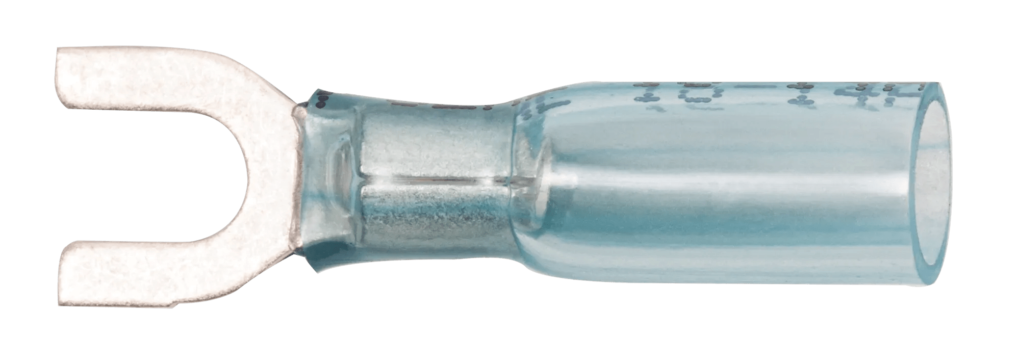 16 - 14 AWG Blue Pro-Tech™ Nytrex Insulated Heat Shrink (#8 - #10) Spade Terminal - 25 Pack