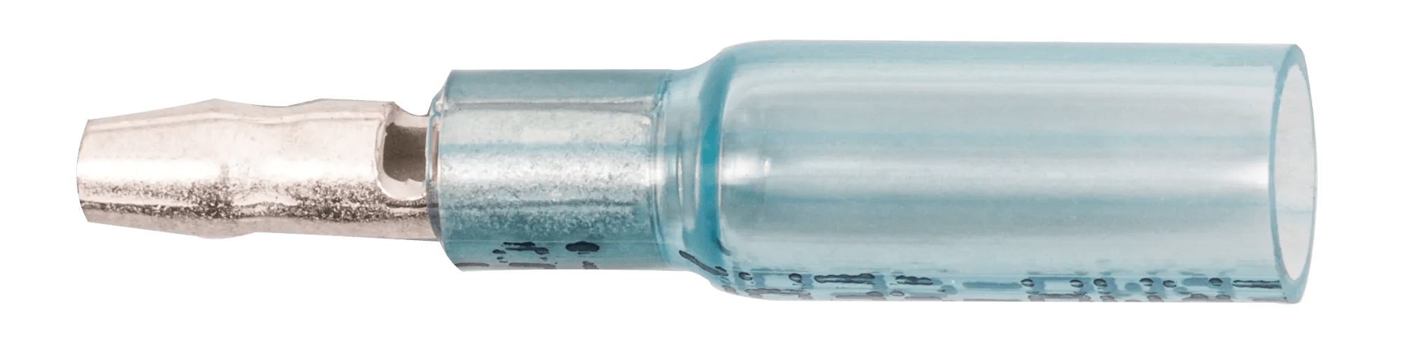 16 - 14 AWG Blue Pro-Tech™ Nytrex Insulated Heat Shrink (.157) Male Snap "Bullet" Plug - 25 Pack
