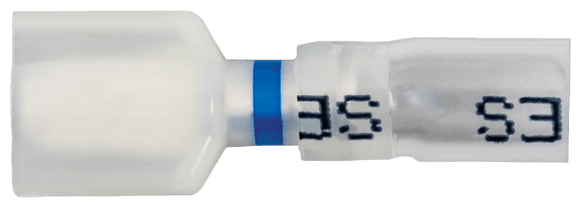 16 - 14 AWG Pro-Tech™ Nytrex Clear Window Heat Shrink (1/4") Male Quick Slide Terminal 12 - 10 AWG - 25 Pack