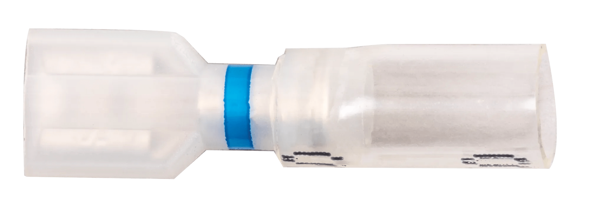 16 - 14 AWG Pro-Tech™ Nytrex Clear Window Heat Shrink (1/4") Female Quick Slide Terminal - 25 Pack