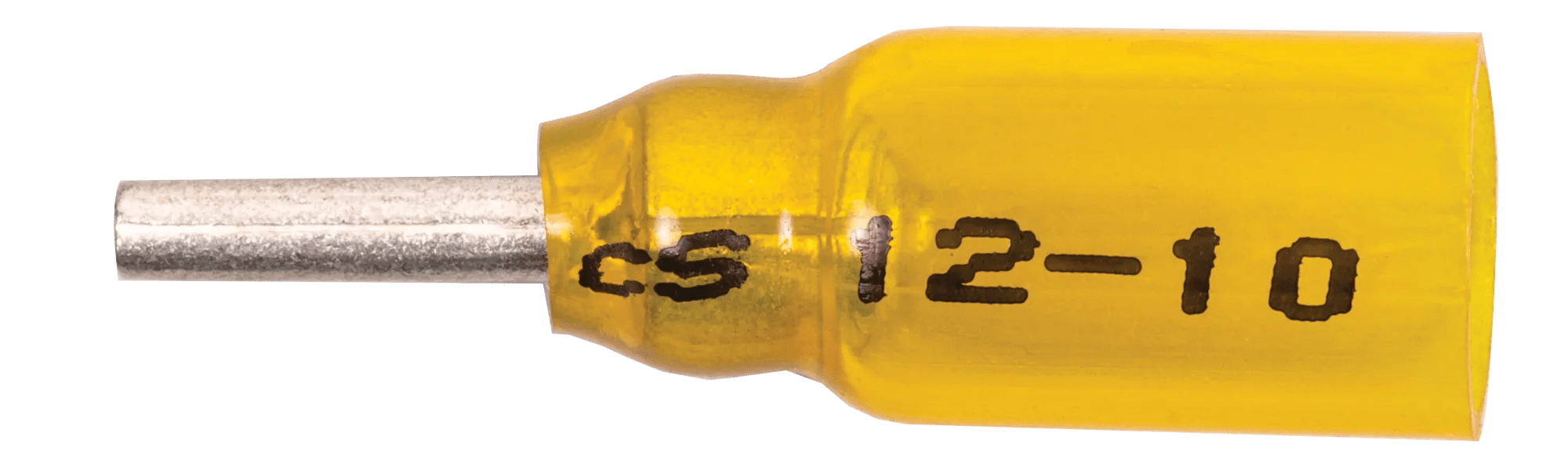 12 - 10 AWG Yellow Pro-Tech™ Nytrex Insulated Pin Terminal - 25 Pack