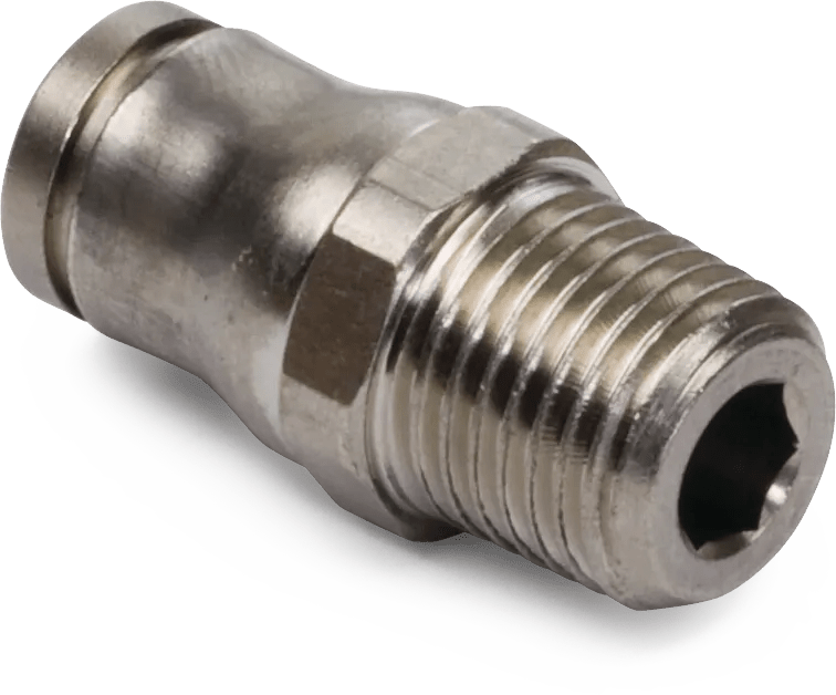 M8 x 1/8" Legris Nickel-Plated Male Connector