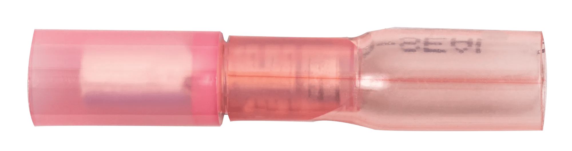22 -18 AWG Red Pro-Tech™ Nytrex Fully Insulated Heat Shrink (.156) Female Snap "Bullet" Receptacle - 25 Pack