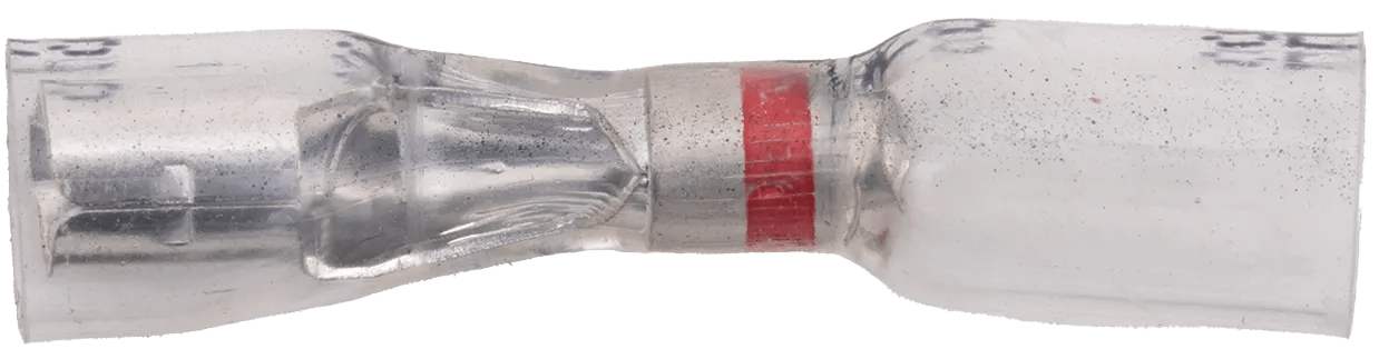 22 - 18 AWG Pro-Tech™ Nytrex Clear Window Heat Shrink (.180) Snap Receptacle Terminal - 25 Pack