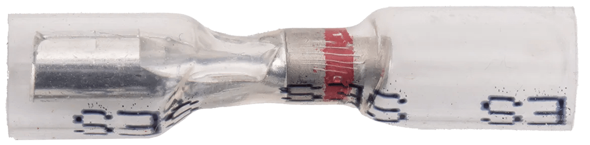22 - 18 AWG Pro-Tech™ Nytrex Clear Window Heat Shrink (.157) Snap Receptacle Terminal - 25 Pack
