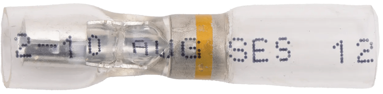 12 - 10 AWG Pro-Tech™ Nytrex Clear Window Heat Shrink (.180) Snap Receptacle Terminal - 25 Pack