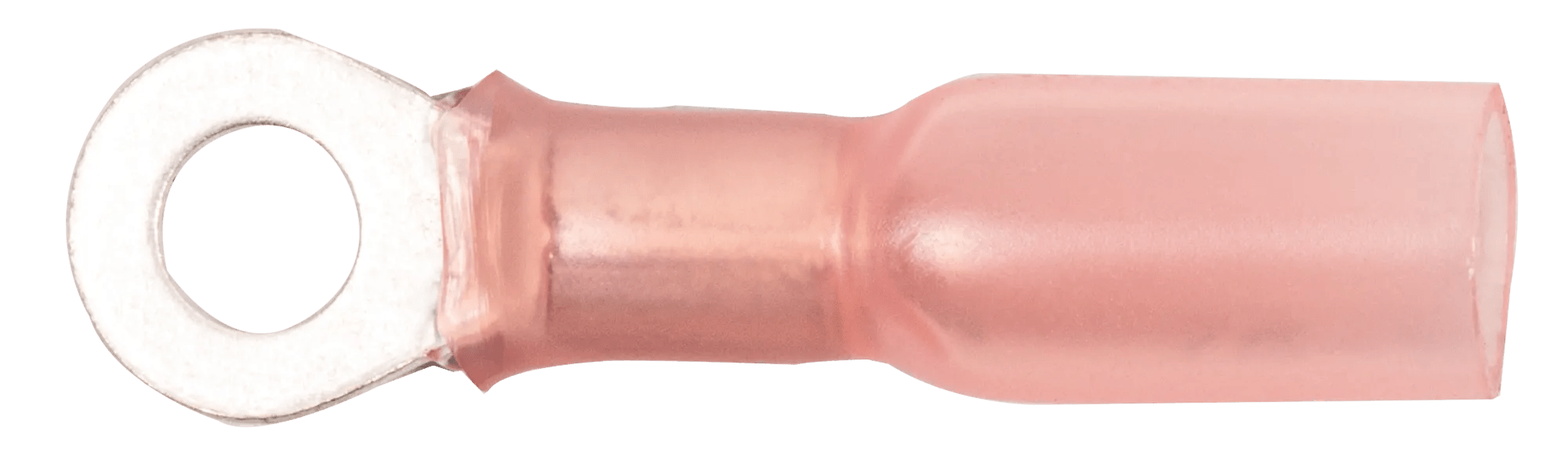 22 - 18 AWG Red Polyolefin Insulated Pro-Tech™ Commercial Grade Heat Shrink (#6 - #8) Ring Terminal - 25 Pack