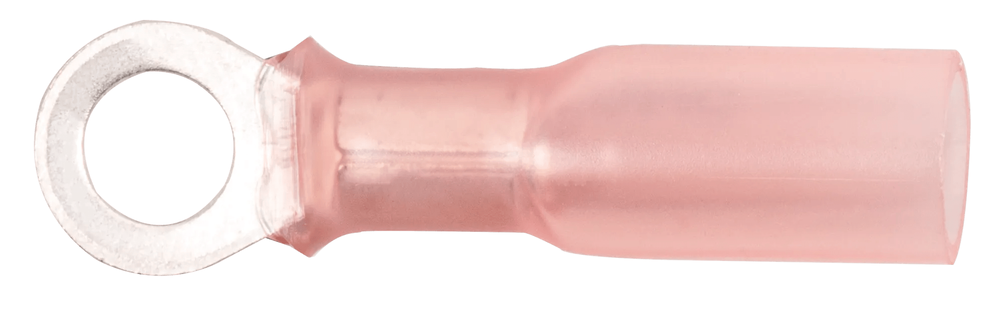 22 - 18 AWG Red Polyolefin Insulated Pro-Tech™ Commercial Grade Heat Shrink (#8 - #10) Ring Terminal - 25 Pack