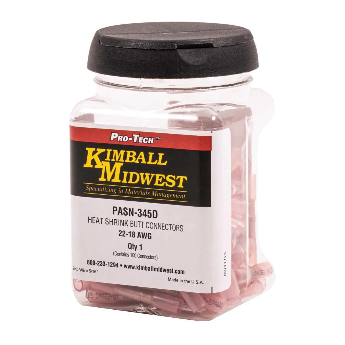 Pro-Tech™ Commercial Grade Heat Shrink Butt Connector 22 - 18 AWG - 100 Pack