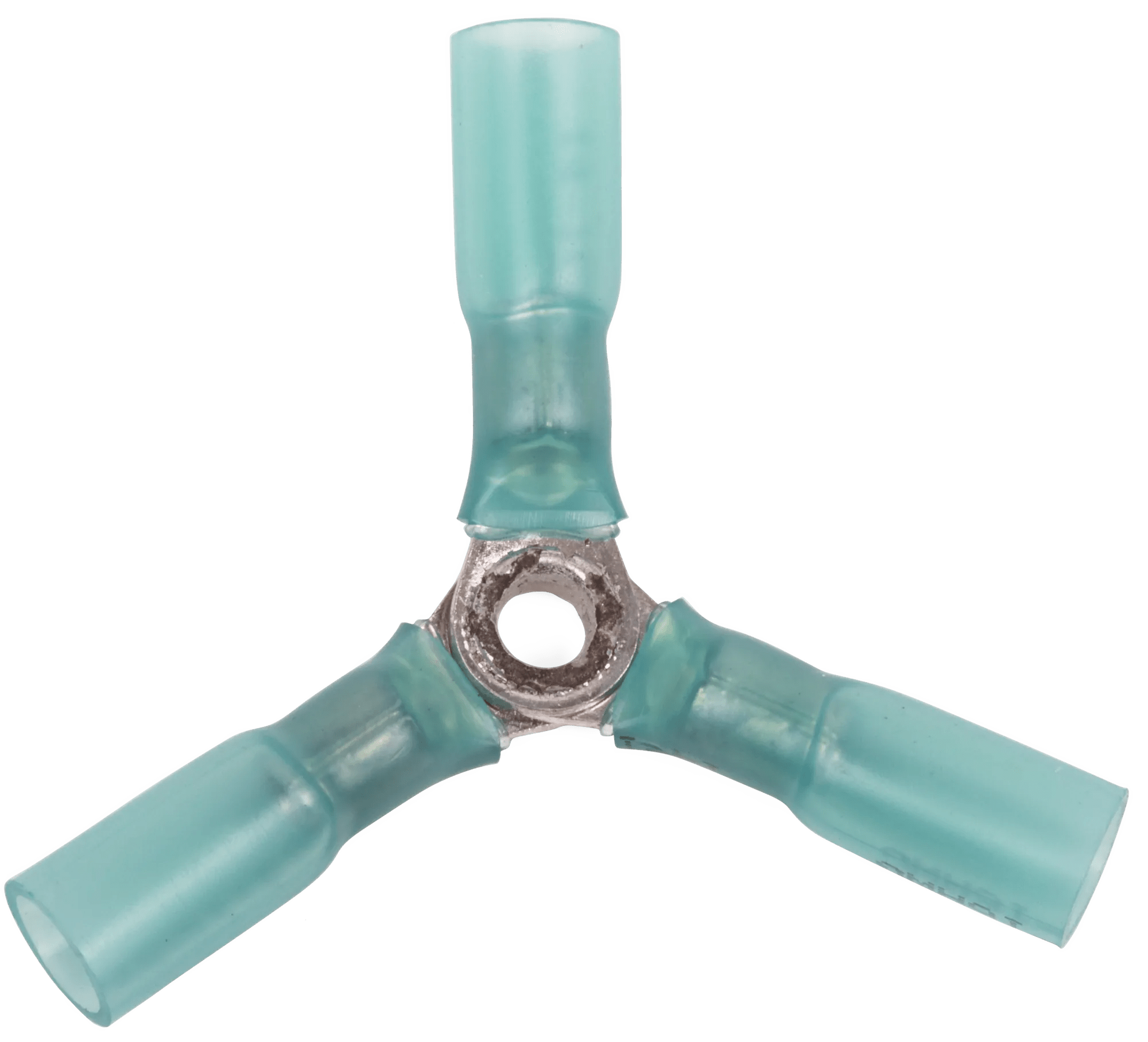16 - 14 AWG Blue Polyolefin Insulated Pro-Tech™ Commercial Grade Heat Shrink 3-Way Connector - 25 Pack