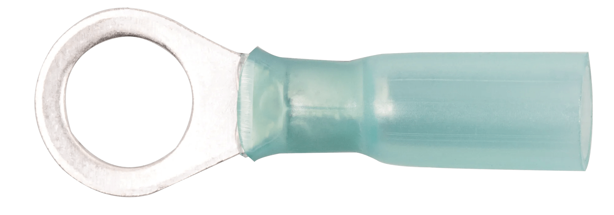16 - 14 AWG Blue Polyolefin Insulated Pro-Tech™ Commercial Grade Heat Shrink (1/4" - 5/16") Ring Terminal - 25 Pack