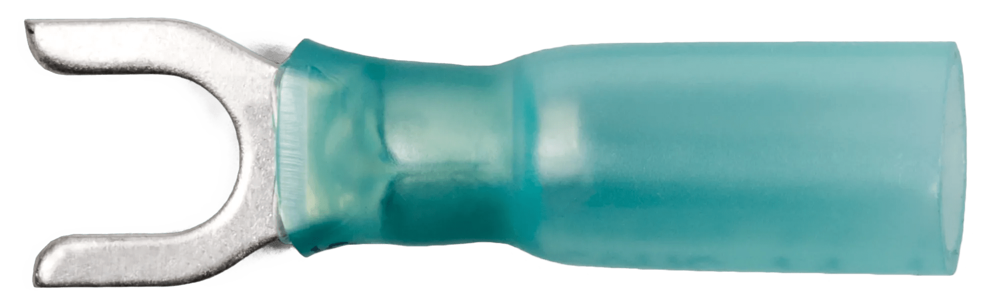 16 - 14 AWG Blue Polyolefin Insulated Pro-Tech™ Commercial Grade Heat Shrink (#8 - #10) Spade Terminal