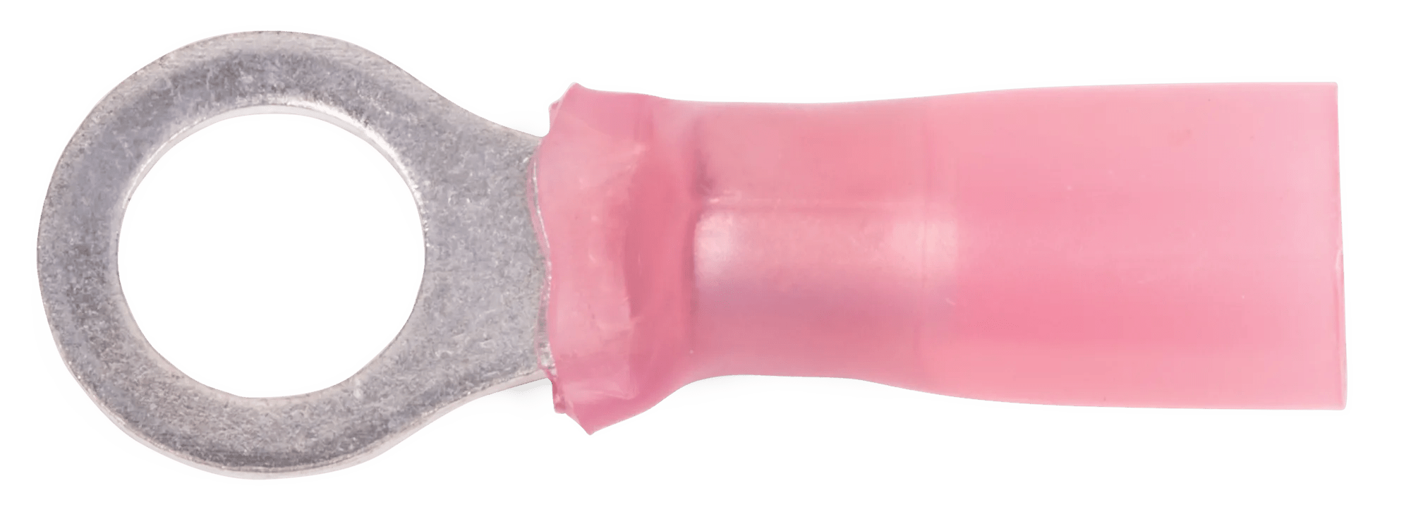 8 AWG Red Polyolefin Insulated Pro-Tech™ Commercial Grade Heat Shrink (5/16" - 3/8") Ring Terminal - 10 Pack