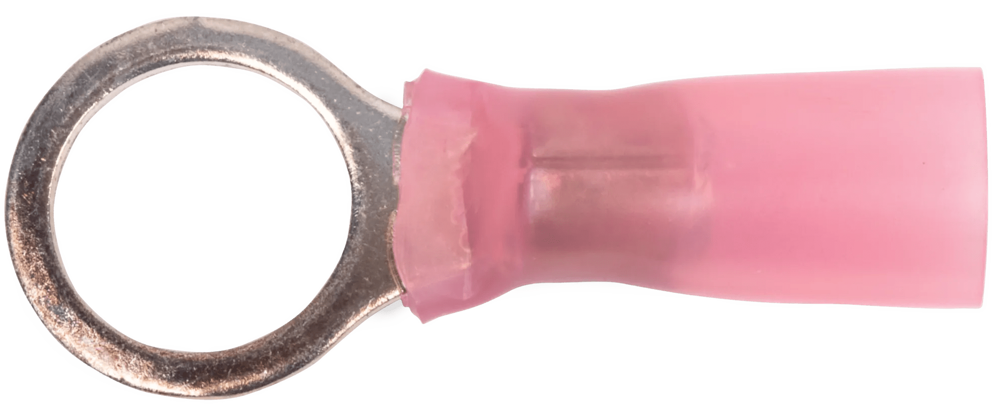 8 AWG Red Polyolefin Insulated Pro-Tech™ Commercial Grade Heat Shrink (7/16" - 1/2") Ring Terminal - 10 Pack