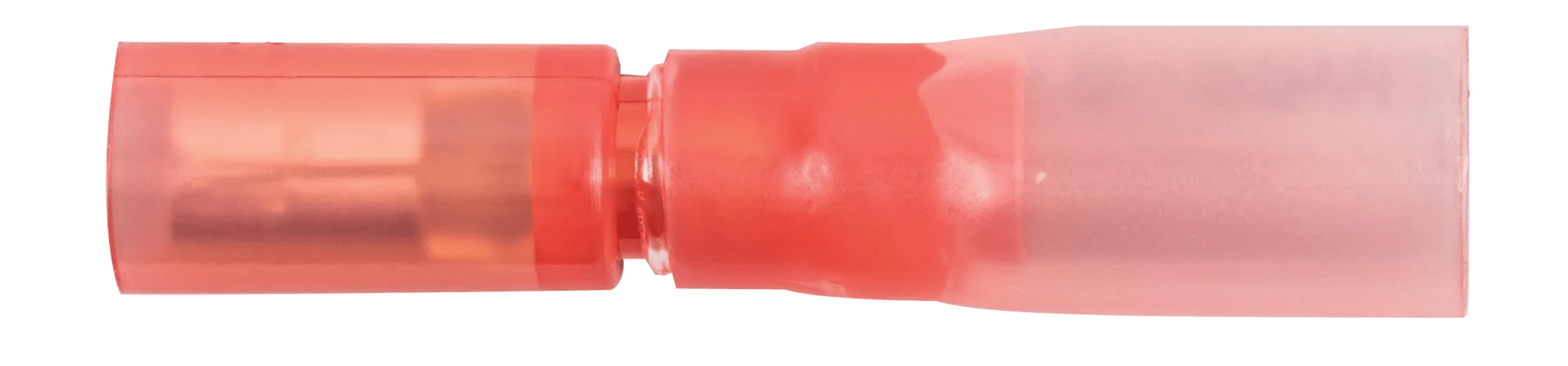 22 - 18 AWG Red Polyolefin Insulated Pro-Tech™ Commercial Grade Heat Shrink (.156) Female Snap Receptacle - 25 Pack
