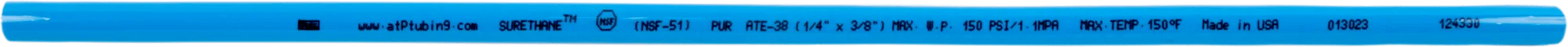 1/4" Blue Polyurethane Tubing