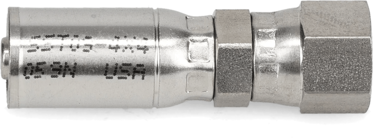 Stainless Steel Female SAE JIC 37° Swivel Hose Ends - Kim-Krimp E Series