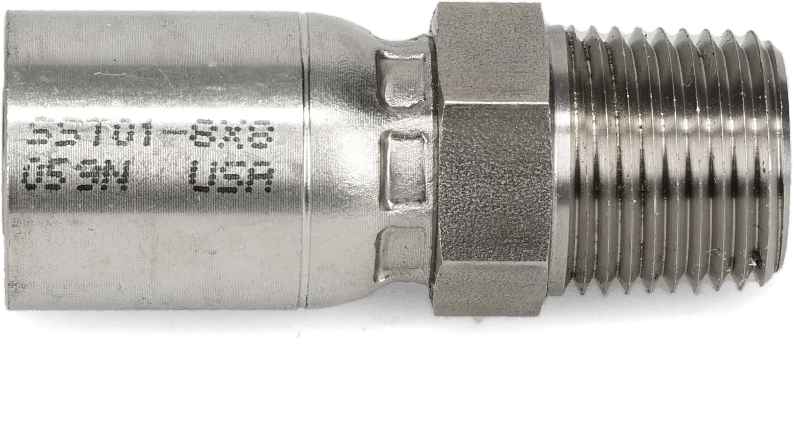 Stainless Steel Male Pipe Rigid Hose Ends - Kim-Krimp E Series