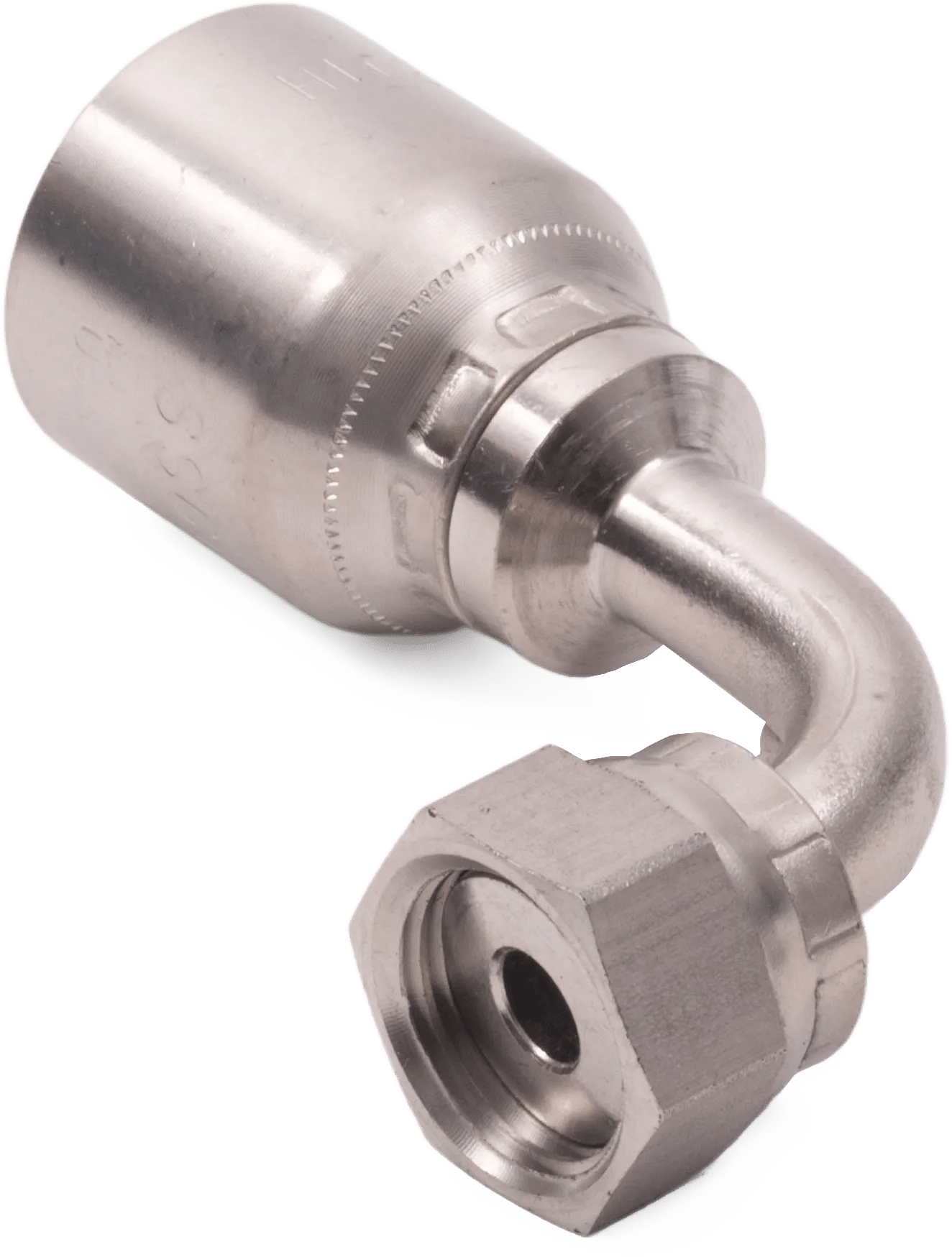 3/8" x 3/8" Female O-Ring Face-Seal Swivel 90° Elbow - GT Series