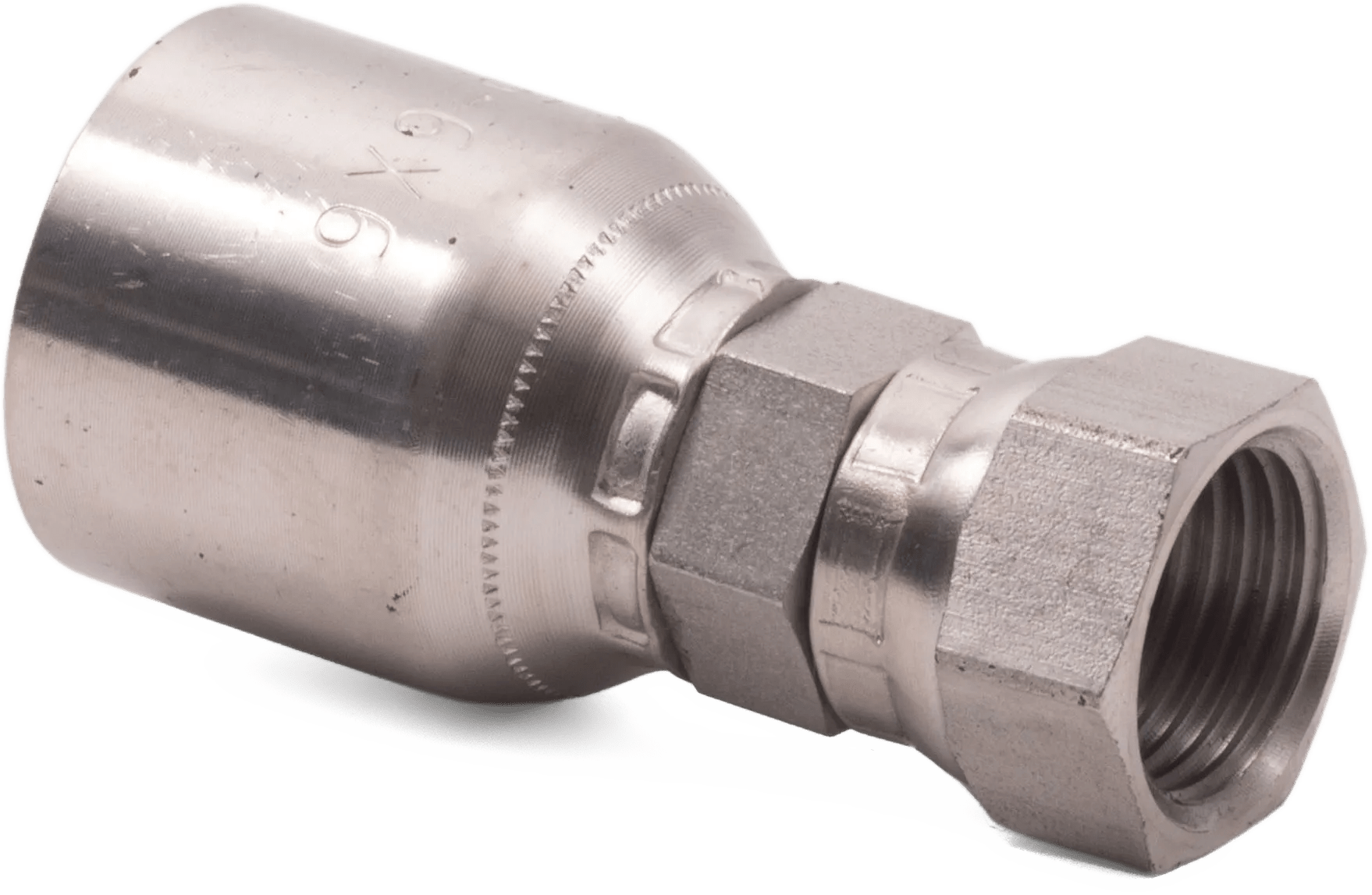 3/8" x 3/8" Female O-Ring Face-Seal Swivel Hose End - GT Series