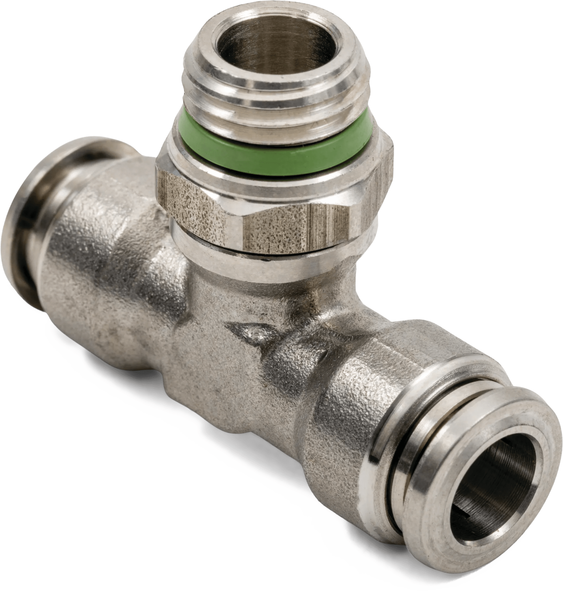5/16" x 1/4" Stainless Steel Uni-Max Male Branch Tee Swivel