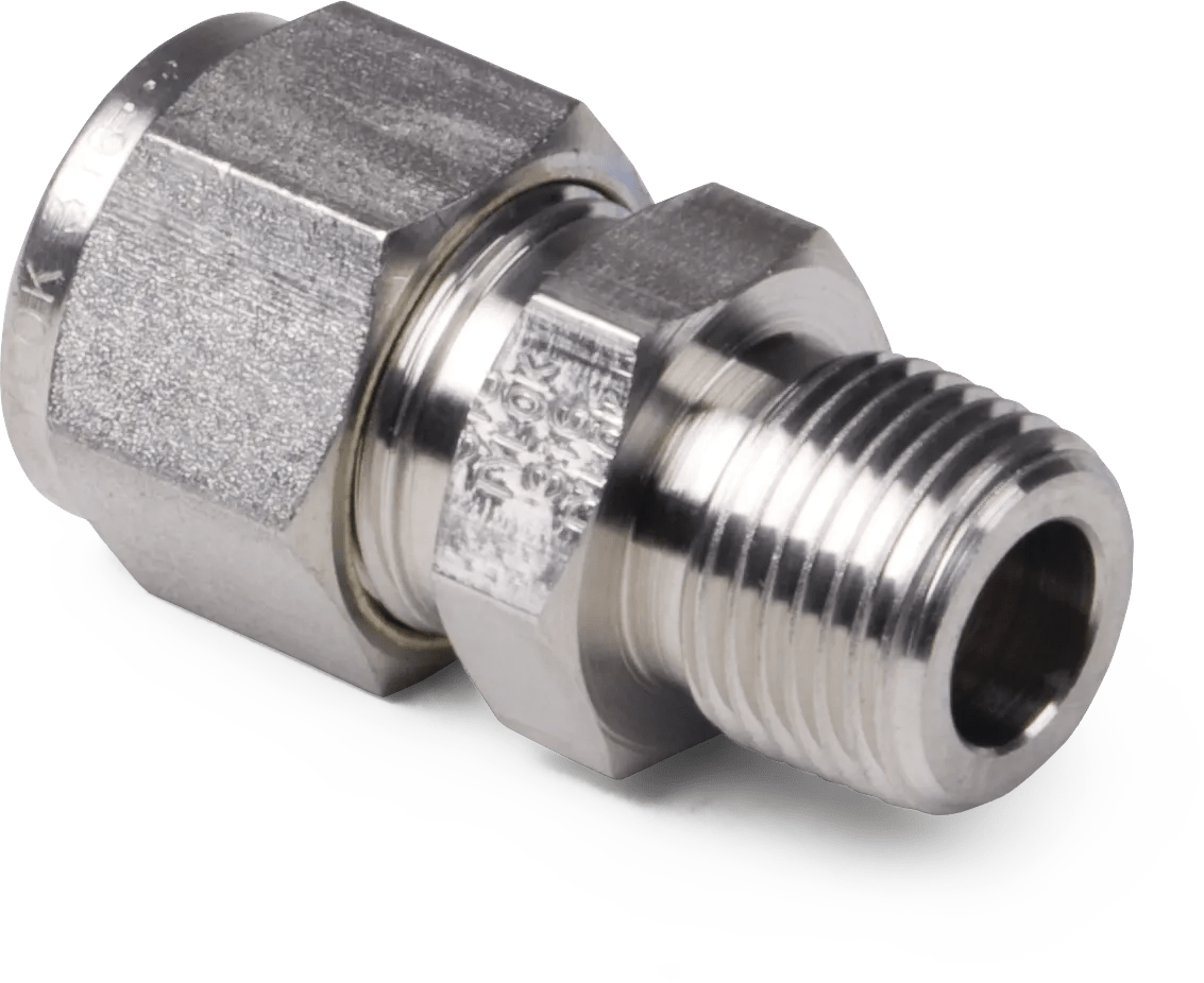 1/2" x 1/4" Stainless Steel K-Lok Male Connector