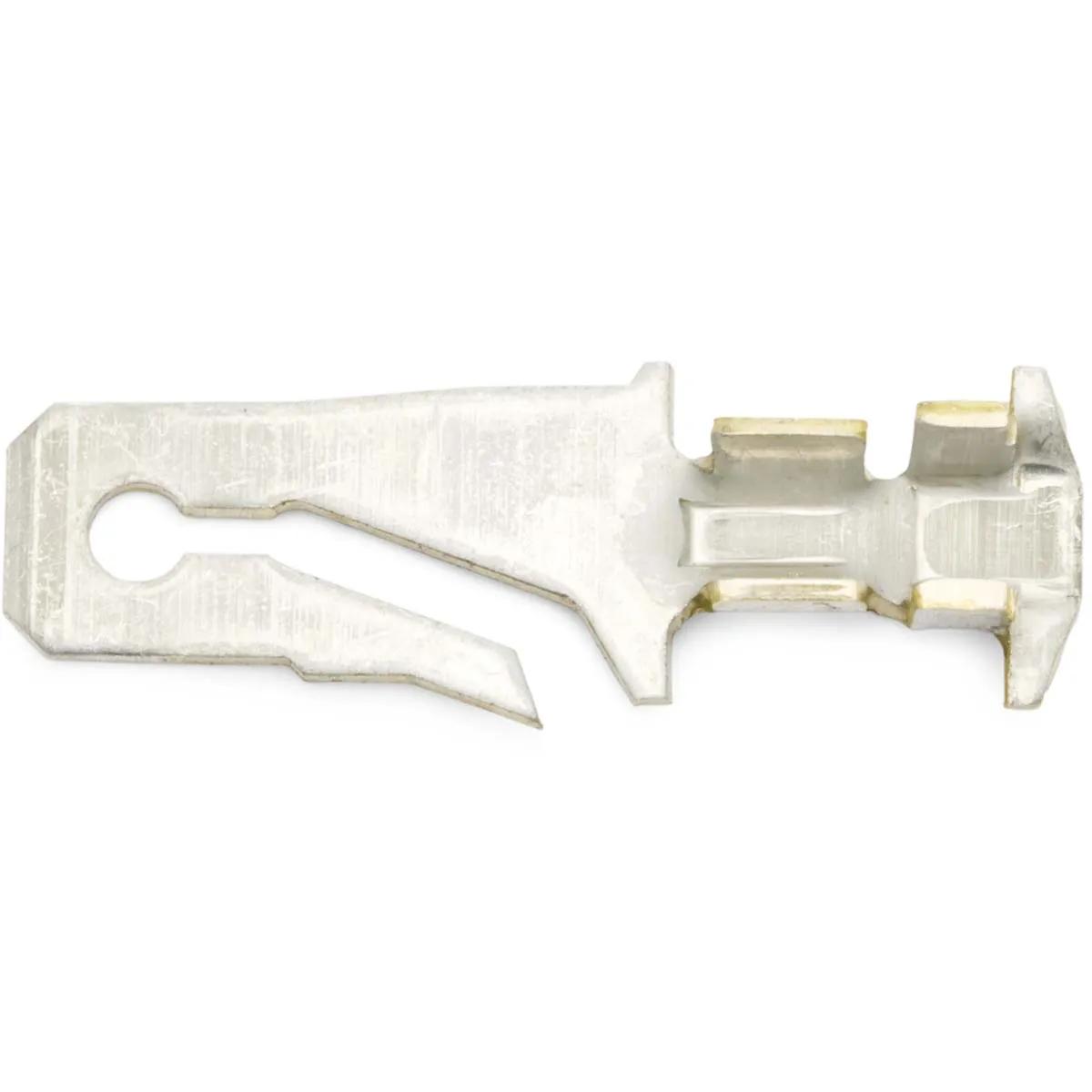 18 - 14 AWG Non-Insulated Male Split Tab Terminal - 50 Pack