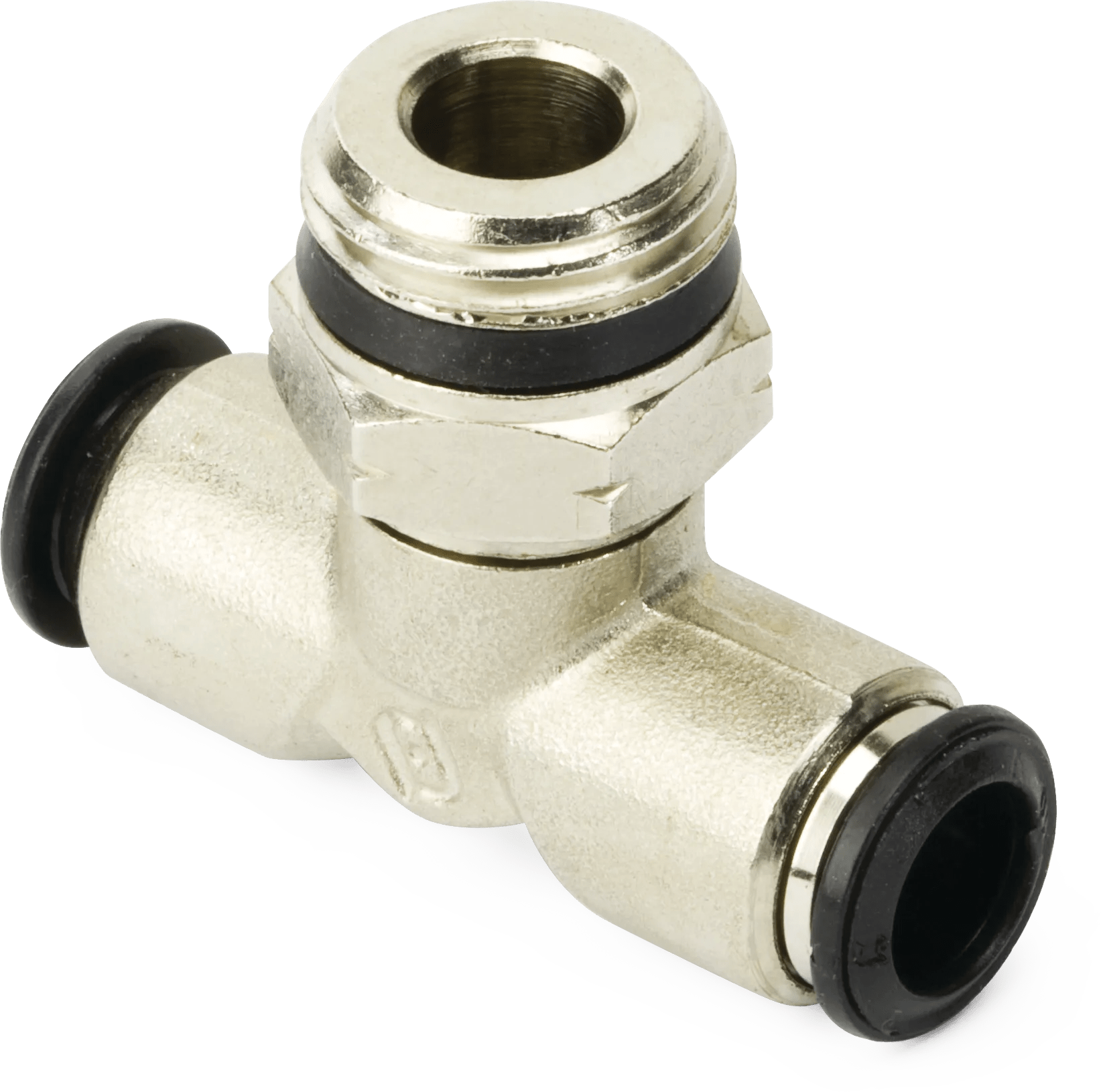 M8 x 3/8" Uni-Max Male Branch Tee Swivel