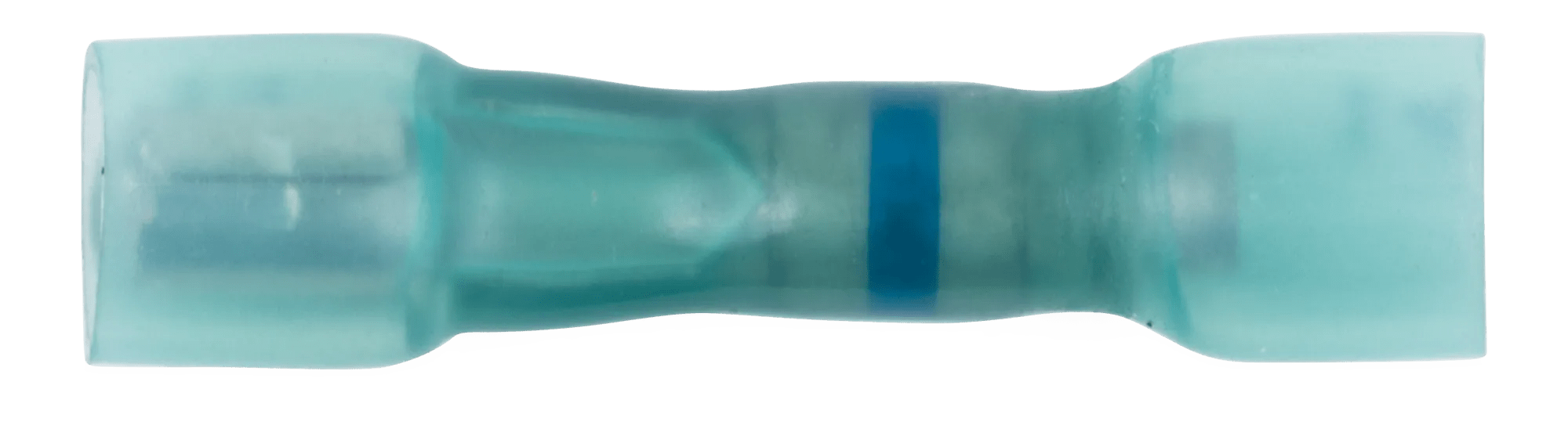 16 - 14 AWG Blue Polyolefin Insulated Ultra-Link Crimp & Solder (.157) Female Long Neck Snap Receptacle - 20 Pack