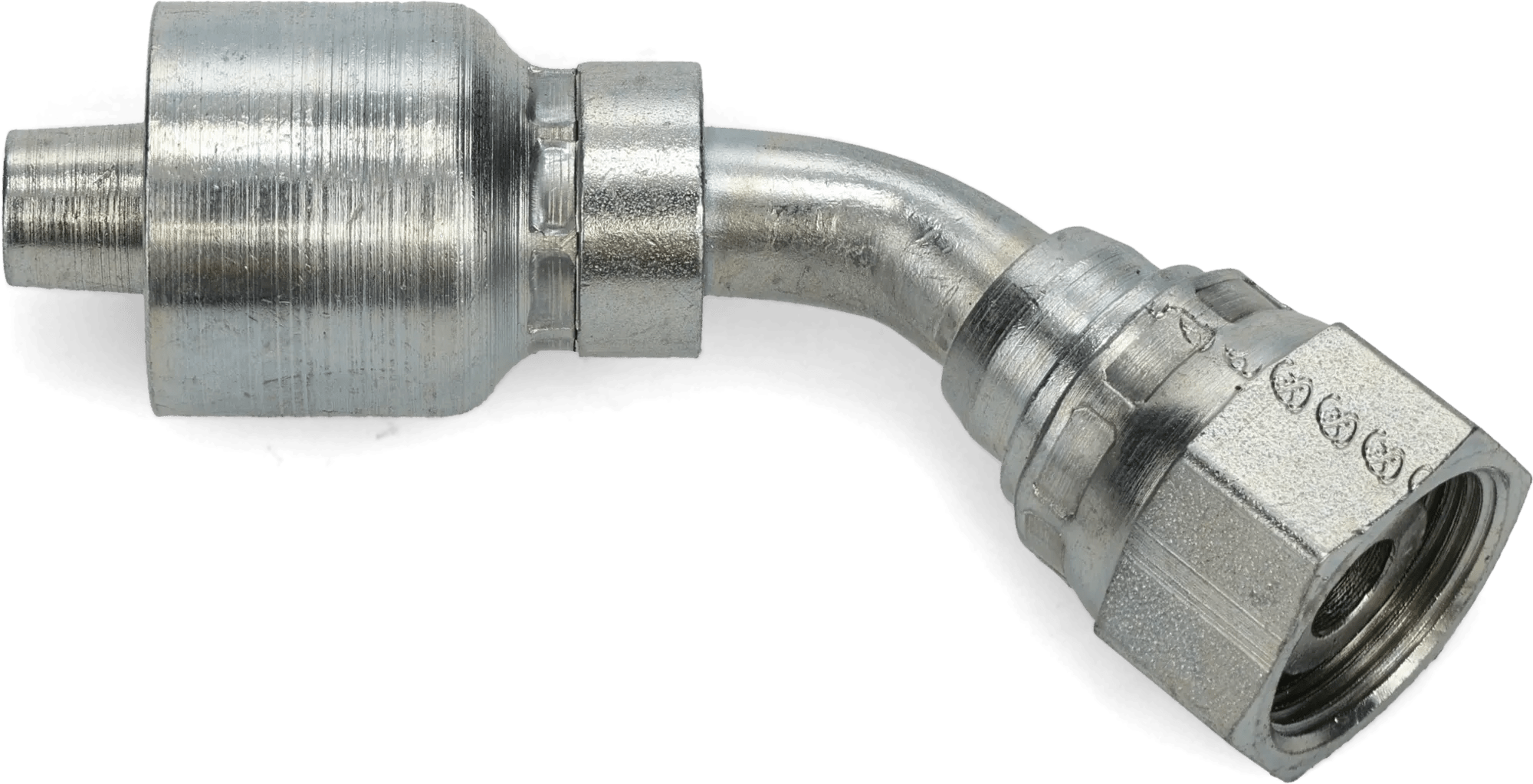 Female DIN 24° (Heavy) Swivel 45° Elbows - Kim-Krimp Z Series