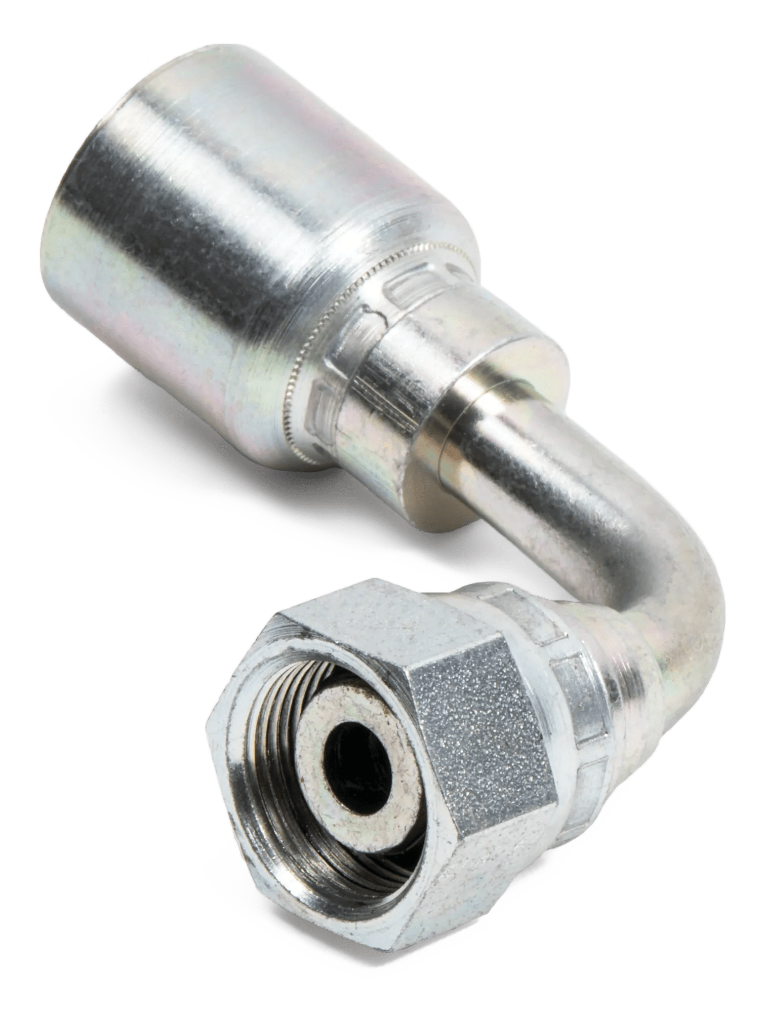 Female DIN 24° (Heavy) Swivel 90° Elbows - Kim-Krimp Z Series