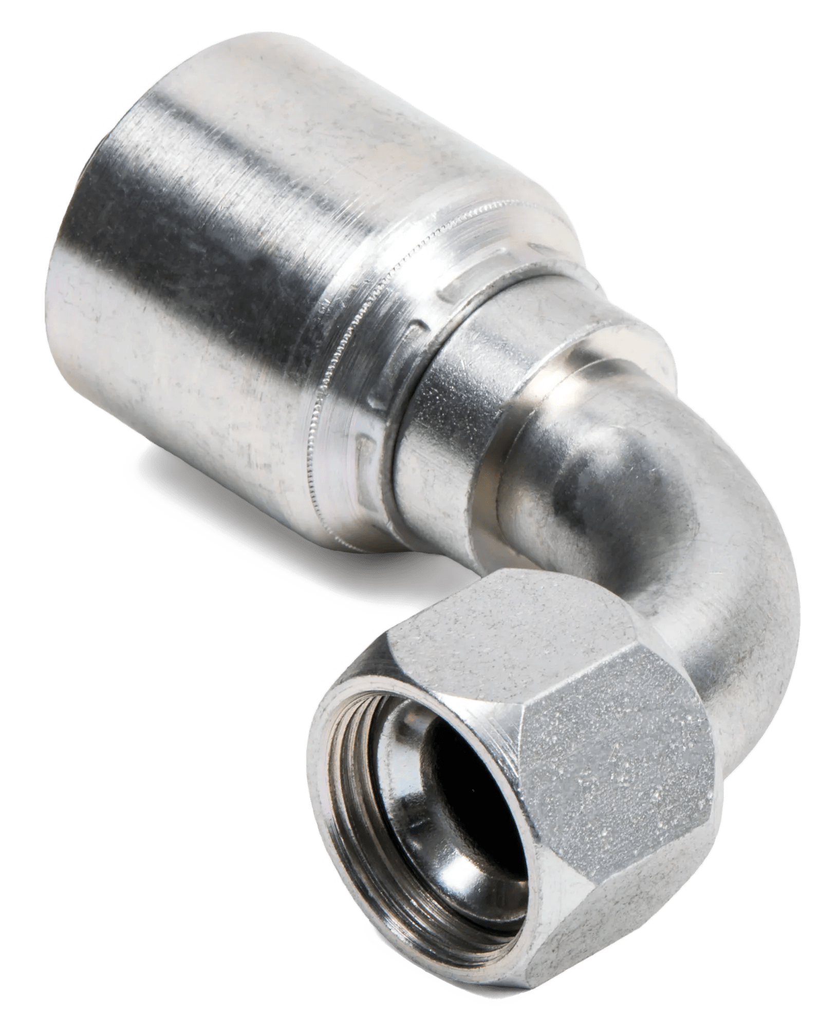 3/4" x 3/4" Female SAE JIC 37° Swivel 90° Elbow - Kim-Krimp Z Series