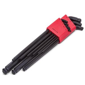9 Piece (M1.5 - M10) Metric Dual Ball End Hex Key Wrench Set