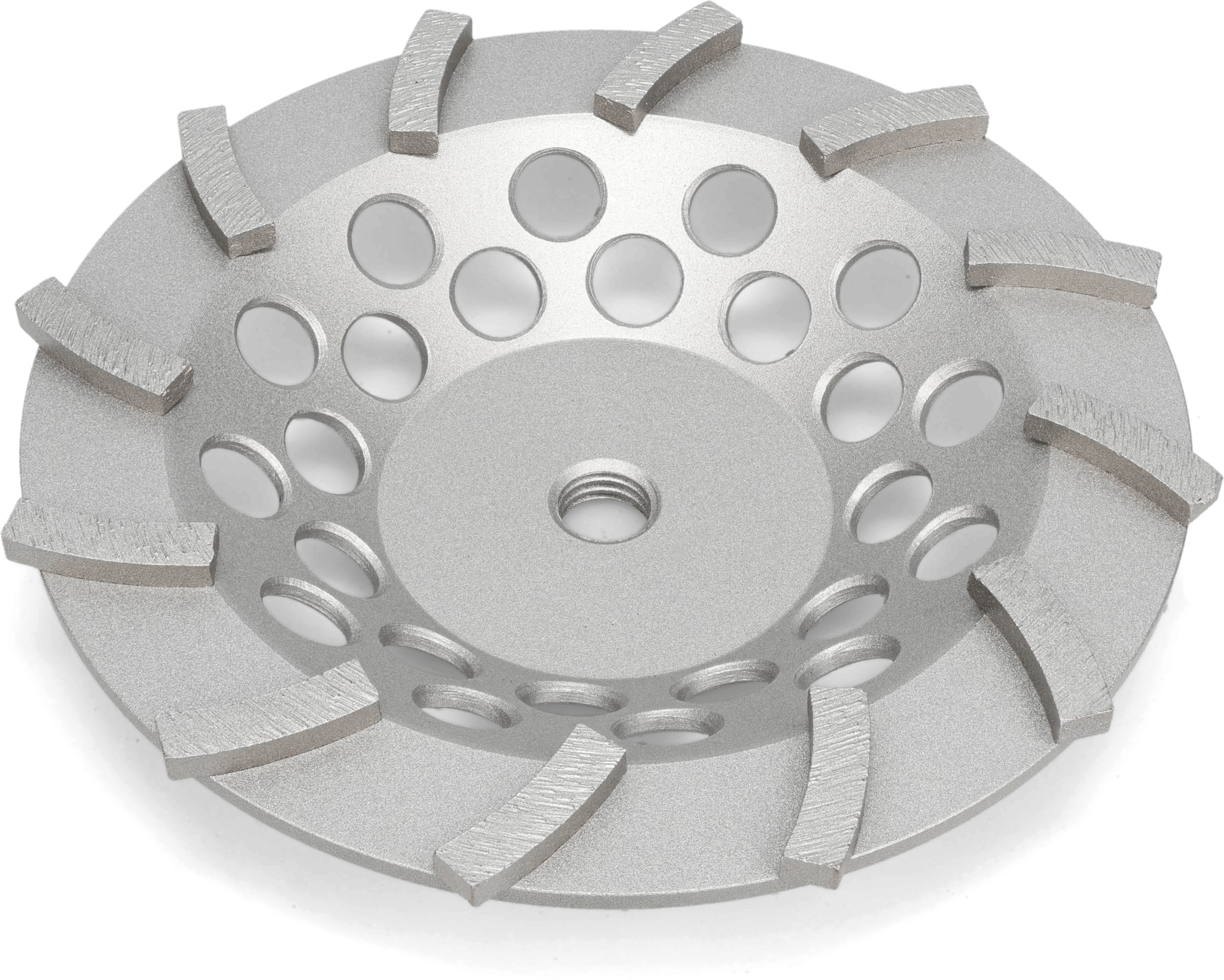 7" x 5/8"-11 Swirl Cup Segmented Diamond Grinding Wheel