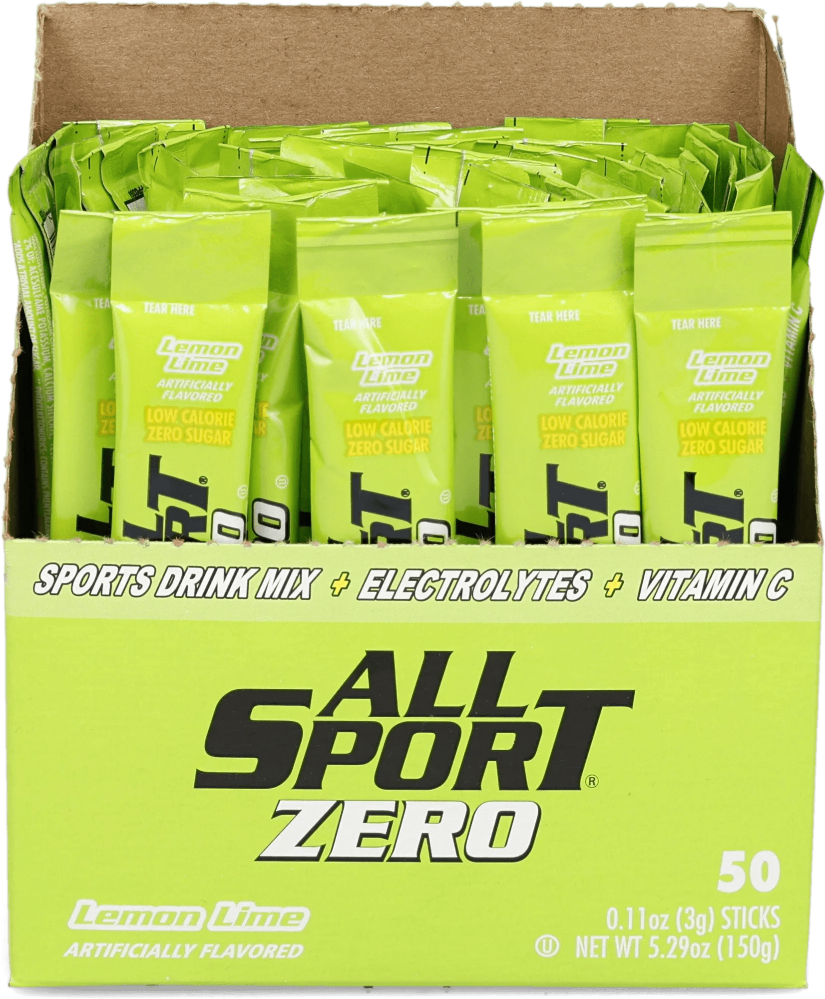 All Sport® 20 oz. Stick Sugar Free Lemon Lime Powder - 50 Sticks