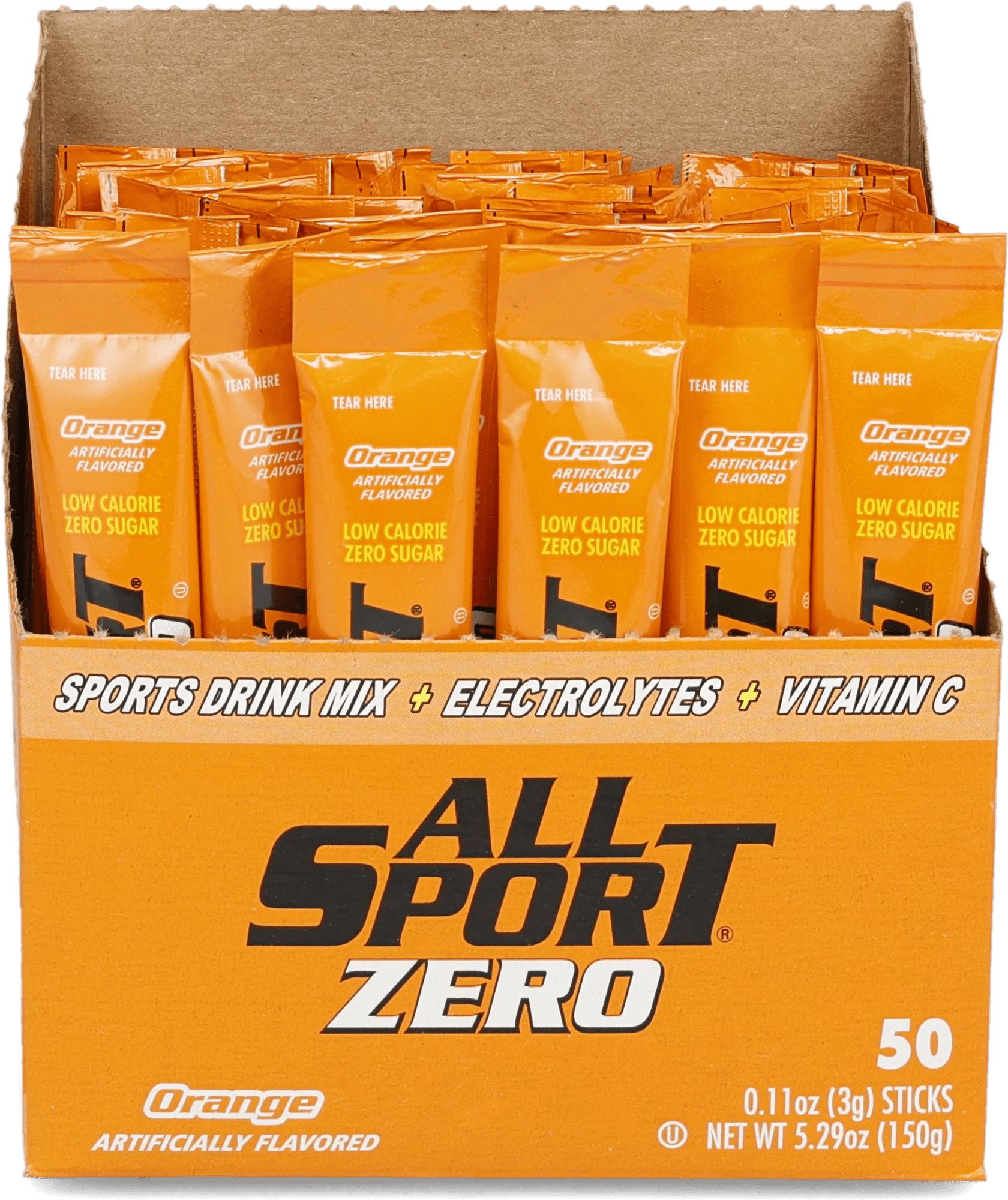 All Sport® 20 oz. Stick Sugar Free Orange Powder - 50 Sticks