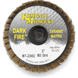 2" 80 Grit Type R Dark-Fire™ Mini Flap Disc - 5 Pack