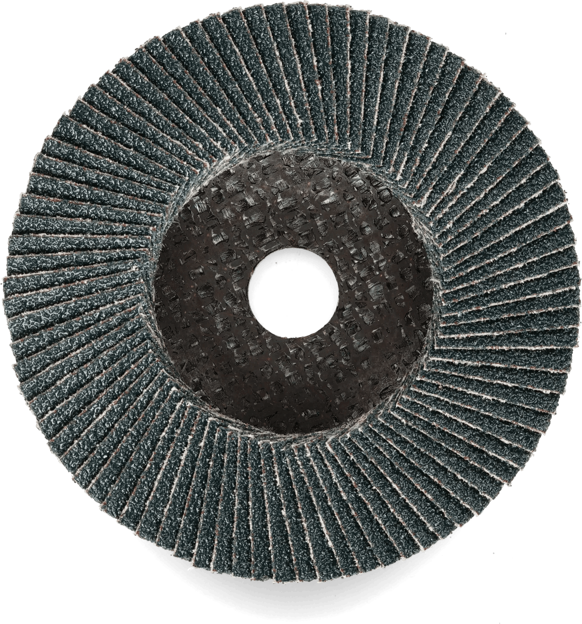 4" x 5/8" 60 Grit Type 27 High Density Ultra Zirconia Flap Disc - 10 Pack