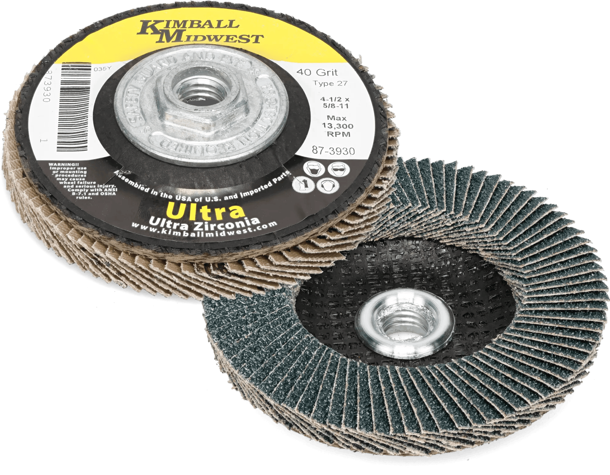 Type 27 High Density Zirconia Flap Discs