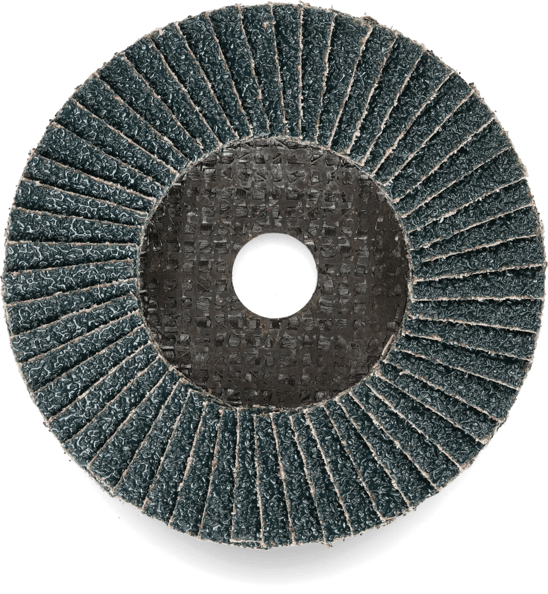 4" x 5/8" 36 Grit Type 27 Fiberglass Back Ultra Zirconia Flap Disc - 5 Pack