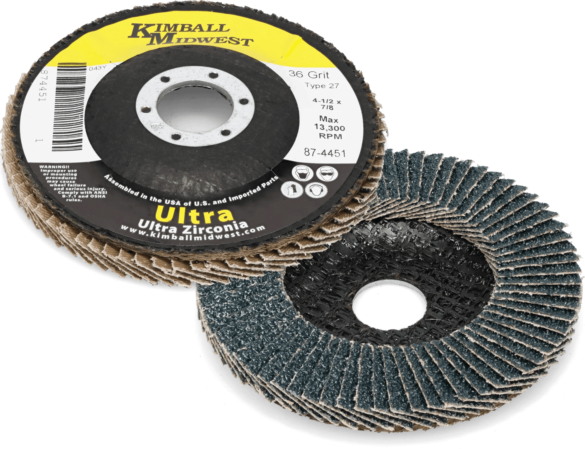 Type 27 Zirconia Flap Discs