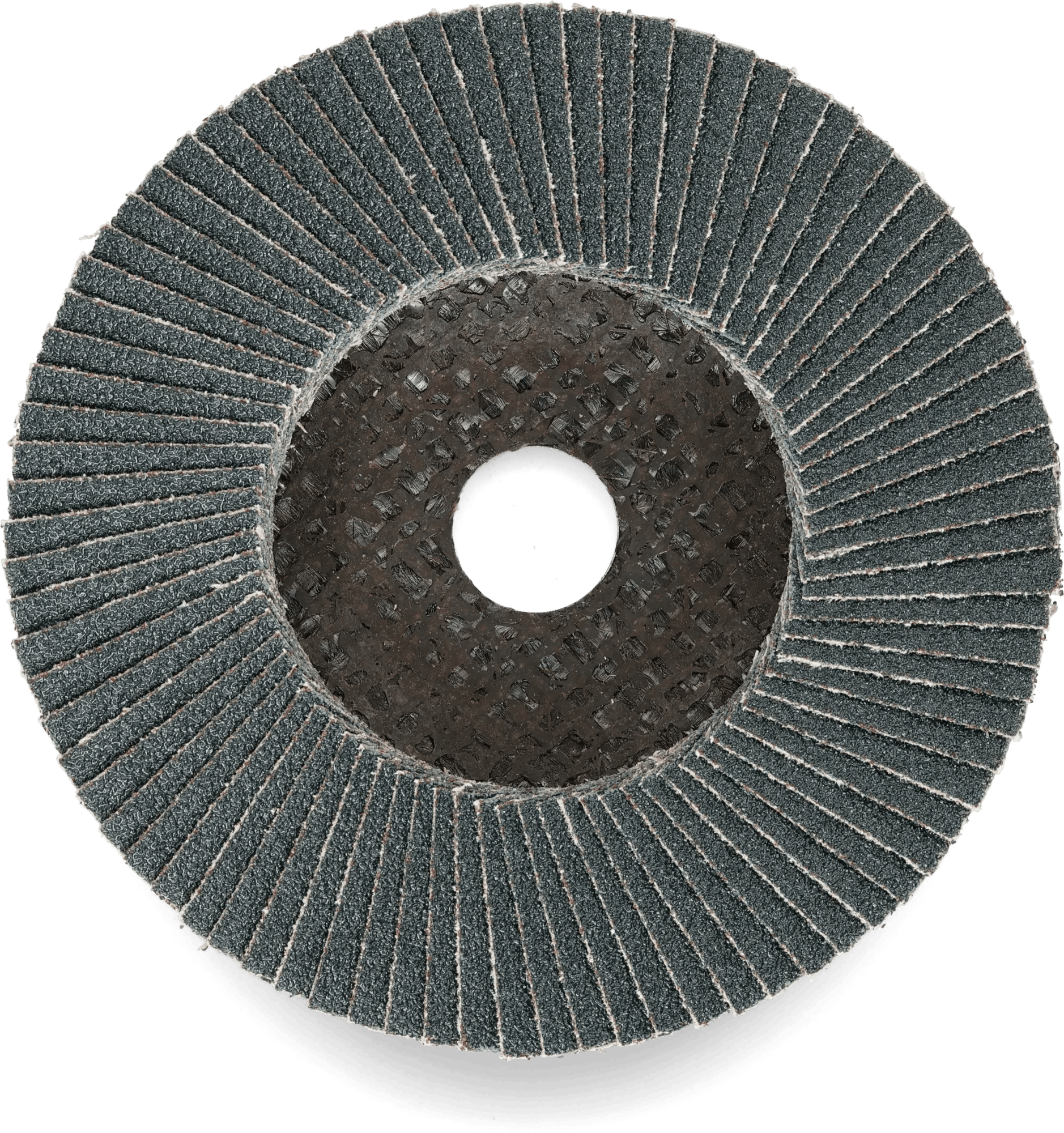 4" x 5/8" 80 Grit Type 27 Fiberglass Back Ultra Zirconia Flap Disc